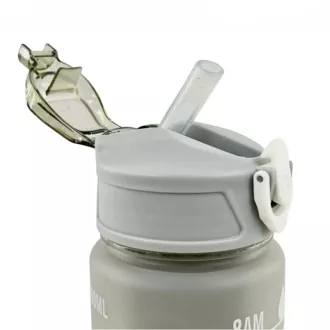 Motivacijska športna steklenica 3v1, 2000 ml   900 ml   300 ml, črna