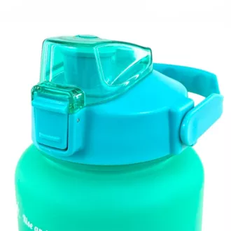 Motivacijska športna steklenica 3v1, 2000 ml   900 ml   300 ml, črna