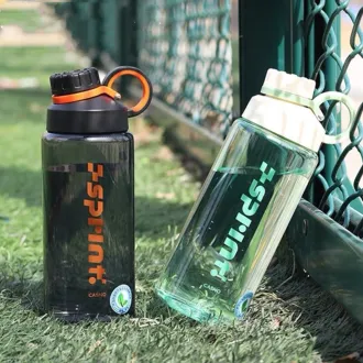 Športna steklenica iz tritana Zdravje 1,5 l, oranžna - Razpakirano