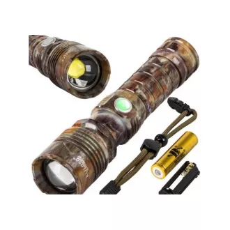 Taktična svetilka Bailong ZOOM CREE LED, kamuflaža Taktična svetilka Bailong ZOOM CREE LED, kamuflaža