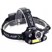 Žaromet CREE 1 x XM-L T6   4 x močan Q5 beli   1 x močan COB   trak ZOOM