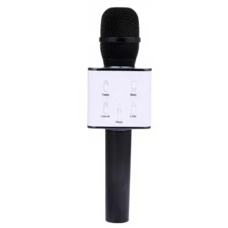 Mikrofon bluetooth za karaoke z zvočnikom, črn