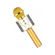 Mikrofon bluetooth za karaoke z zvočnikom, srebrn