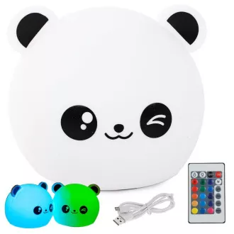 Otroška nočna LED svetilka PANDA RGB krmilnik Otroška nočna LED svetilka PANDA RGB krmilnik