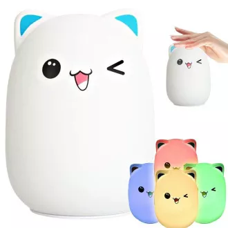 Otroška nočna svetilka LED CAT RGB