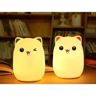 Otroška nočna LED luč CAT RGB   USB kabel