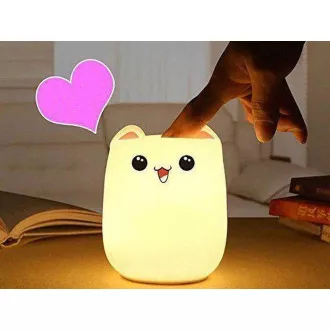 Otroška nočna LED luč CAT RGB   USB kabel