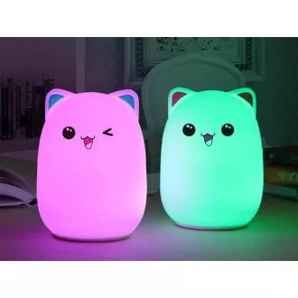 Otroška nočna LED luč CAT RGB   USB kabel