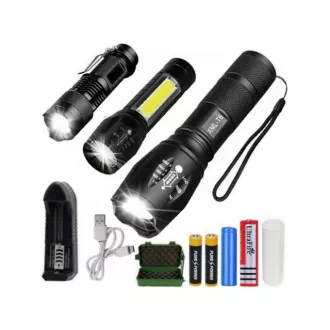 3x LED svetilka CREE XM-L T6 in Q5 2x ZOOM in XPE   COB