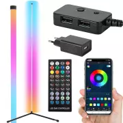 Talna svetilka RGB LED v kotu, z daljinskim upravljalnikom