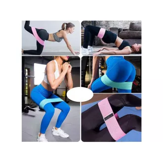 Komplet 3 elastik za vadbo odpornosti, 5-20 kg