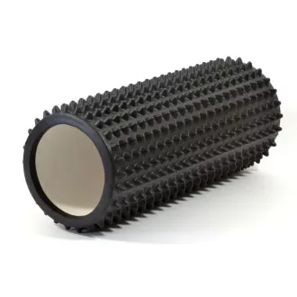 Fitnes masažni valjček z majhnimi bodicami ENERO FIT 33x14cm, črn