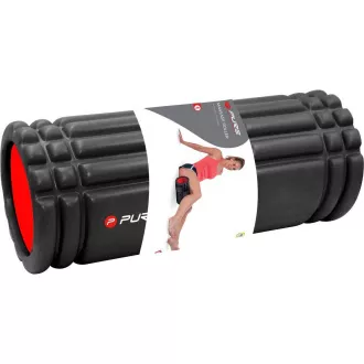 Fitnes masažni valj PURE 2 IMPROVE 33x15 cm, črn