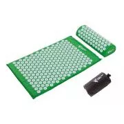 Podloga za vadbo Acupressure PREMIUM z blazino 67x42x2 cm, črna