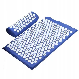 Podloga za vadbo Acupressure PREMIUM z blazino 67x42x2 cm, črna