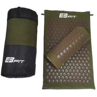 Podloga za vadbo Acupressure PREMIUM z blazino 67x42x2 cm, Mascara khaki