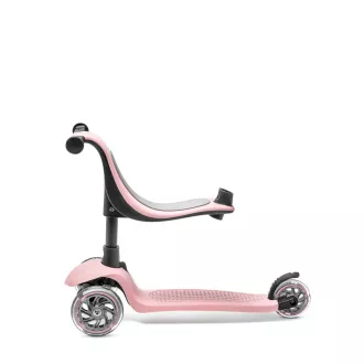 Trikolesni skuter Cariboo Twist 3v1 s kolesi LED, roza
