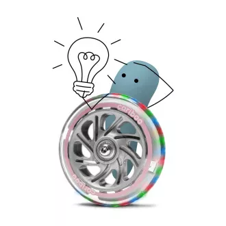Trikolesni skuter Cariboo Twist 3v1 s kolesi LED, roza Trikolesni skuter Cariboo Twist 3v1 s kolesi LED, roza