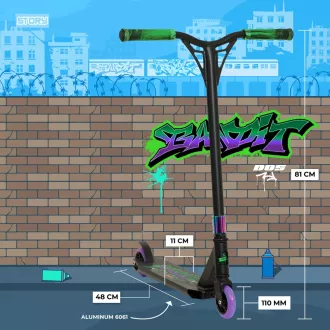 Skuter prostega sloga Story Bandit DOS Stunt, grafiti
