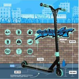 Skuter prostega sloga Story Bandit DOS Stunt, Mint