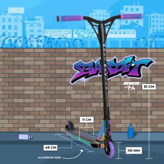 Skuter prostega sloga Story Bandit DOS Stunt, neon Skuter prostega sloga Story Bandit DOS Stunt, neon