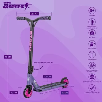 Skuter prostega sloga Story Beast Lavender