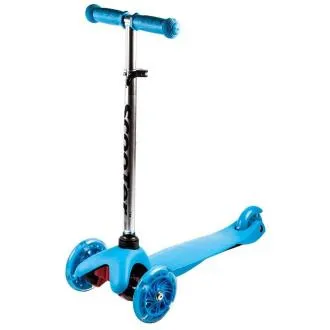 MINI SCOOTER trikolesni skuter s svetlečimi kolesi, modre barve - Razpakirano MINI SCOOTER trikolesni skuter s svetlečimi kolesi, modre barve - Razpakirano