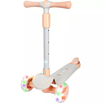 Otroški trikolesni skuter Story Mini Friends s kolesi LED skuter, bel