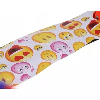 MINI SCOOTER trikolesni skuter s svetlečimi kolesi, EMOJI