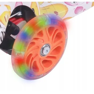 MINI SCOOTER trikolesni skuter s svetlečimi kolesi, EMOJI - Razpakirano