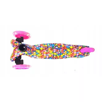 Trikolesni skuter MAXI SCOOTER s svetlečimi kolesi, BONBON, roza Trikolesni skuter MAXI SCOOTER s svetlečimi kolesi, BONBON, roza