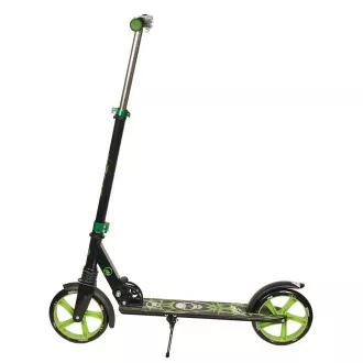 Skuter PB SKULL 2023 s stojalom, 200 mm, črno-zelen