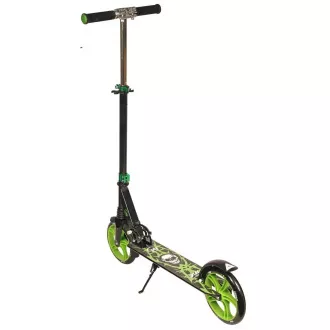 Skuter PB SKULL 2023 s stojalom, 200 mm, črno-zelen