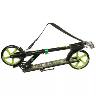 Skuter PB SKULL 2023 s stojalom, 200 mm, črno-zelen