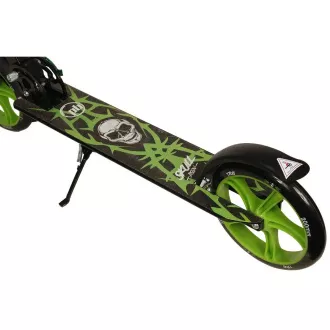 Skuter PB SKULL 2023 s stojalom, 200 mm, črno-zelen