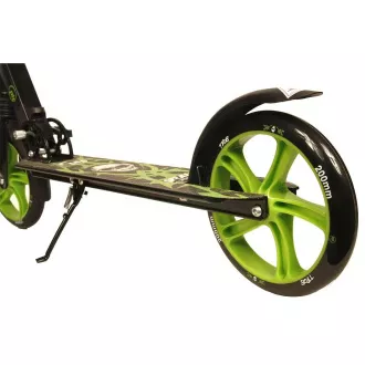 Skuter PB SKULL 2023 s stojalom, 200 mm, črno-zelen