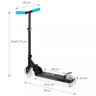 MOVINO COSMO 2 zložljivi skuter s kolesi LED 120 mm MOVINO COSMO 2 zložljivi skuter s kolesi LED 120 mm