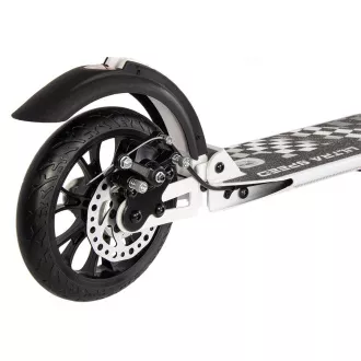 Zložljivi skuter ENERO ULTRA SPEED s kolutno zavoro, 200 mm, bel
