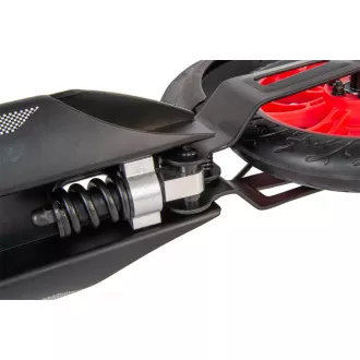 Zložljivi skuter ENERO ULTRA SPEED s kolutno zavoro, 200 mm, črn