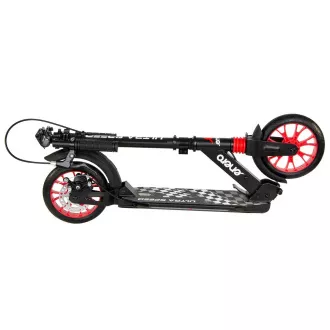 Zložljivi skuter ENERO ULTRA SPEED s kolutno zavoro, 200 mm, črn