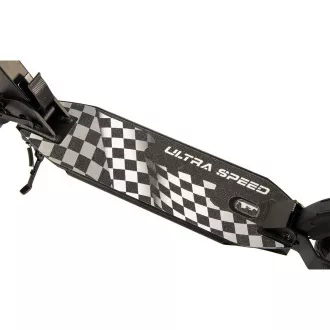 Zložljivi skuter ENERO ULTRA SPEED s kolutno zavoro, 200 mm, črn