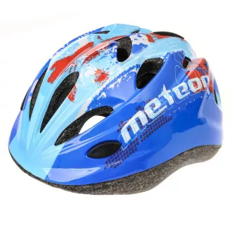 Otroška kolesarska čelada MTR BLUE SPLASH, S