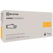 SANTEX POWDERED - rokavice za telo iz lateksa v prahu, 100 kosov, S