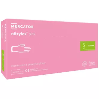 NITRYLEX PINK - Nitrilne rokavice (brez prahu), roza, 100 kosov, S