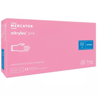 NITRYLEX PINK - Nitrilne rokavice (brez prahu), roza, 100 kosov, S