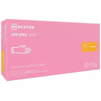 NITRYLEX PINK - Nitrilne rokavice (brez prahu), roza, 100 kosov, XS