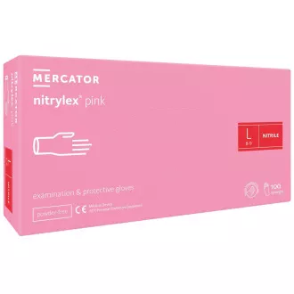 NITRYLEX PINK - Nitrilne rokavice (brez prahu), roza, 100 kosov, XS
