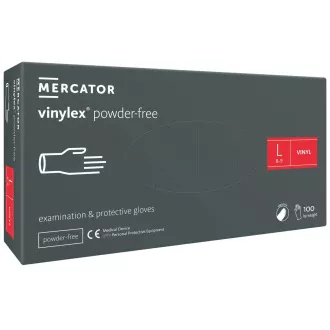 VINYLEX brez prahu - Vinilne rokavice (brez prahu), bele, 100 kosov, L