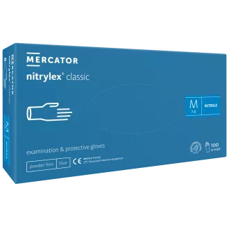 NITRYLEX CLASSIC - Nitrilne rokavice (brez prahu), modre, nesterilne - 100 kosov, S