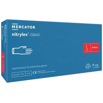NITRYLEX CLASSIC - Nitrilne rokavice (brez prahu), modre, nesterilne - 100 kosov, S